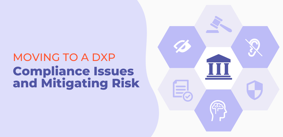 website compliance issues - dxp diagram for financial sector