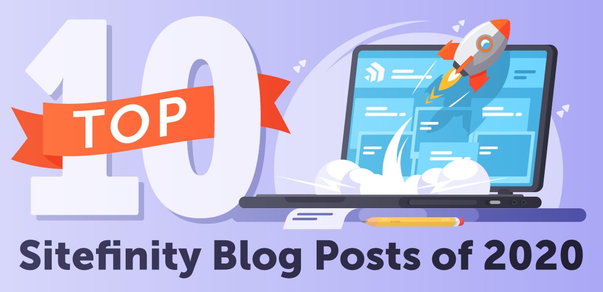 top sitefinity blog posts graphic