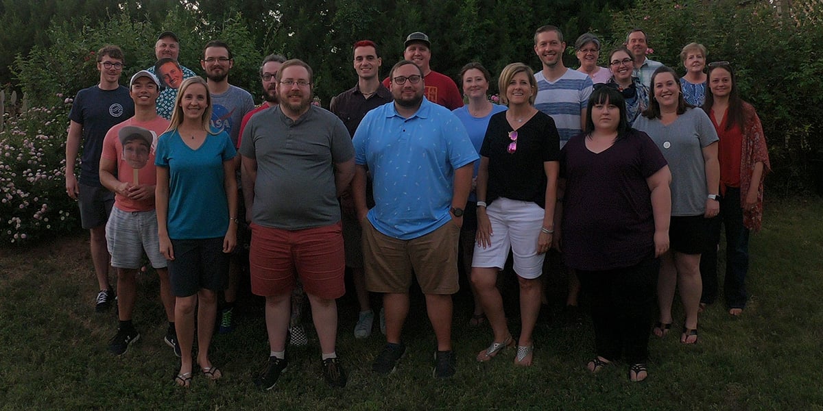 summer party group photo
