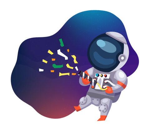 celebrating astronaut