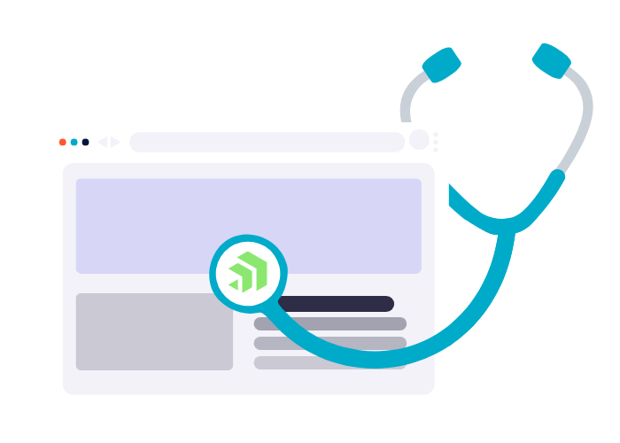 health check on a sitefinity website for issues - blue stethoscope