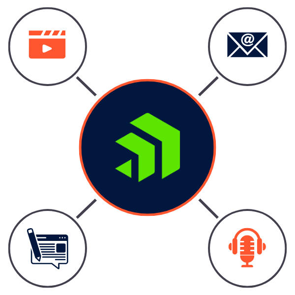 resources-for-users-of-progress-sitefinity-dark-gray-lines progress sitefinity logo with resources icons around it