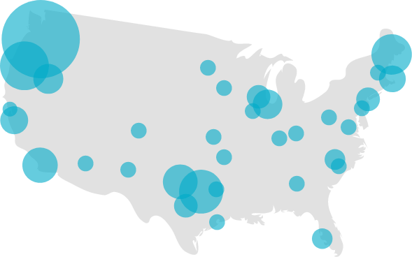 heat map of smooth fusion clients in us and uk
