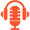 podcast-icon podcast icon - mic with headphones on top