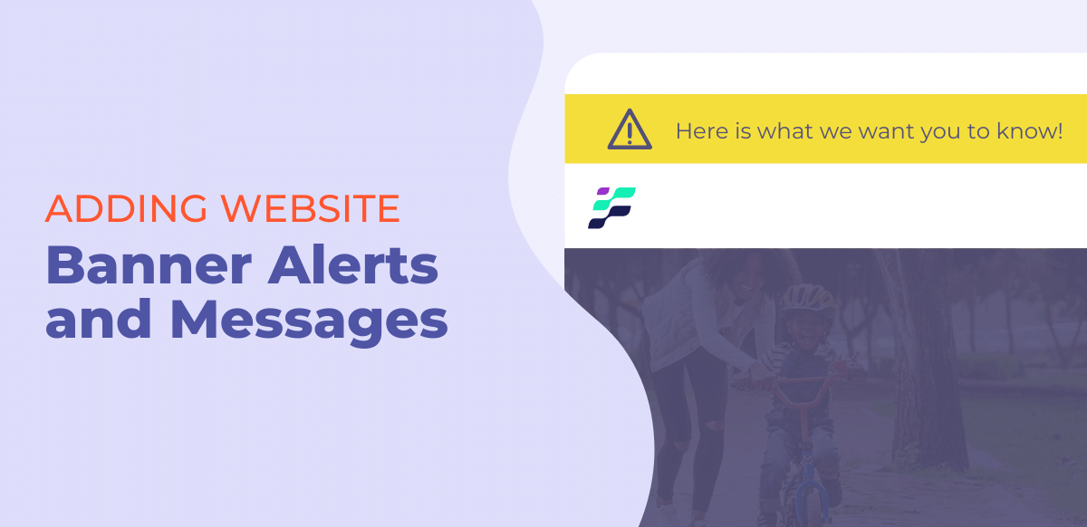 website banner alerts - banner messages