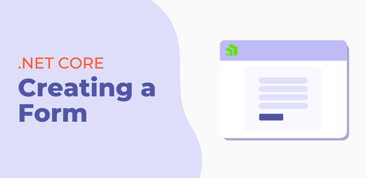 .net core - creating a form - form on a dashboard