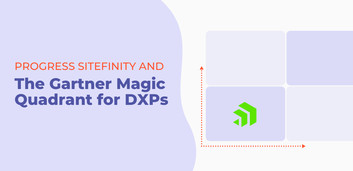 gartner magic quadrant for dxps with Progress logo in niche category