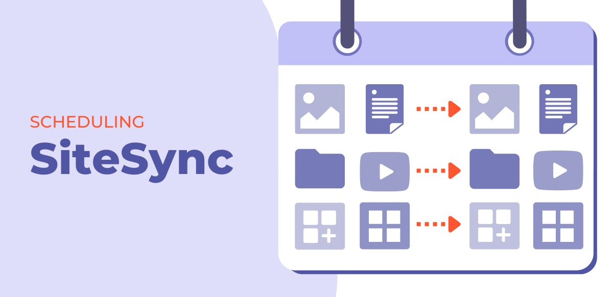 scheduled content to sync to live website - sitesync
